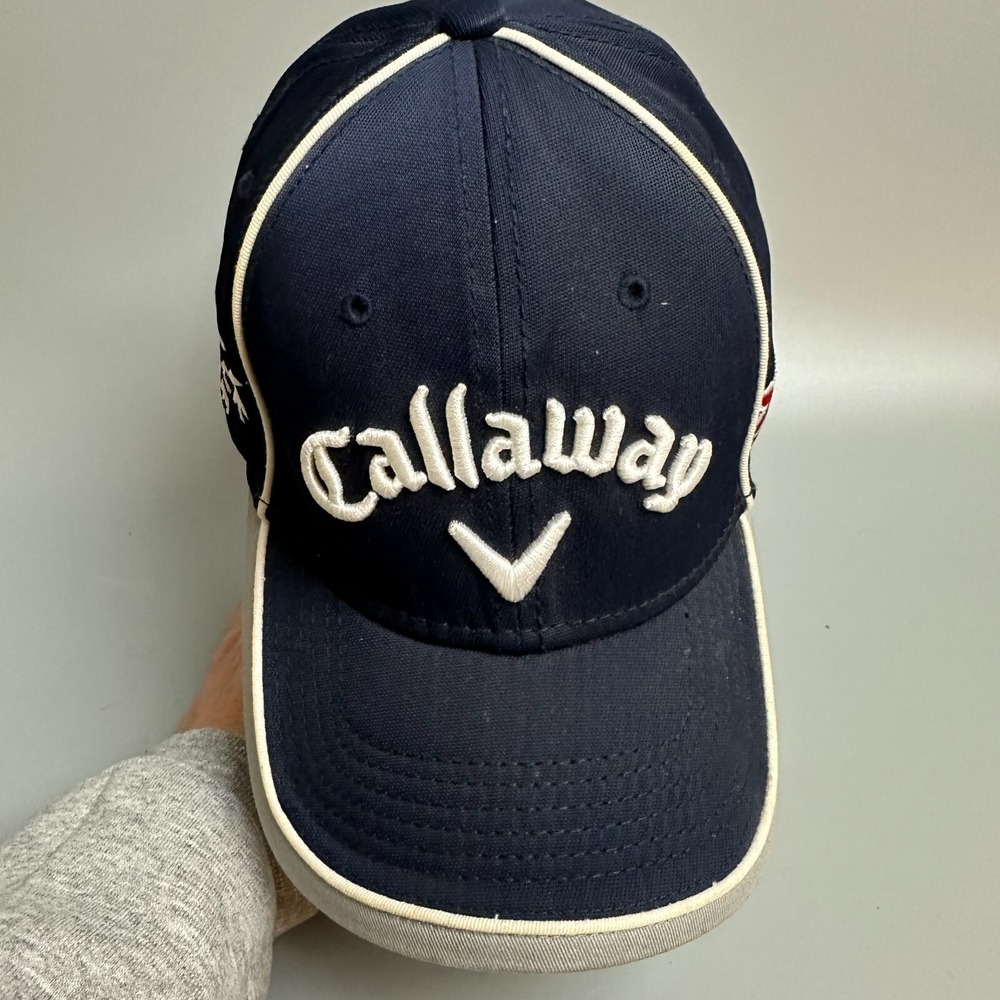 Callaway New Era Golf Hat Navy Blue Adjustable Odyssey Hex Black Tour X Hot Cap